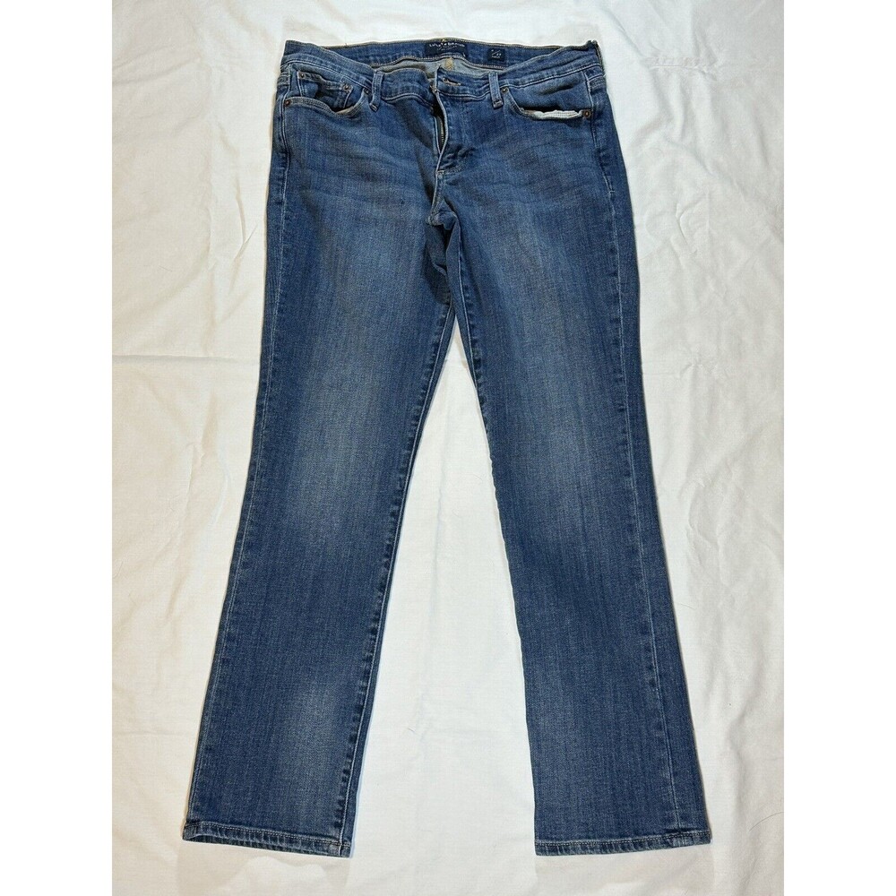 Lucky Brand Sweet Straight Leg Jeans Women's 6/28 Ankle Dark Wash Mid-Rise